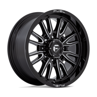 Fuel CLASH alloy wheel Gloss Black Milled 9.0x20 ET1 8x170