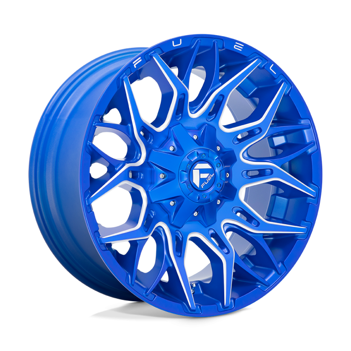 Fuel TWITCH alloy wheel Anodized Blue Milled 10.0x20 ET-18 8x170