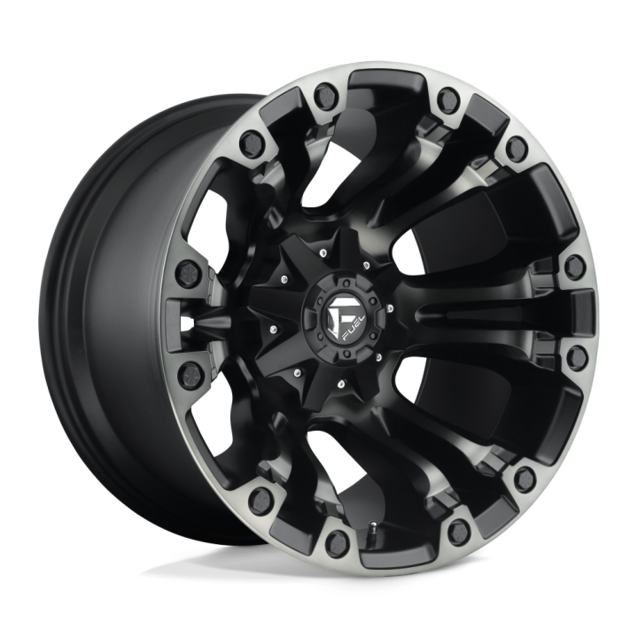 Fuel VAPOR alloy wheel Matte Black Gray Tint 9.0x17 ET-12 6x139.7