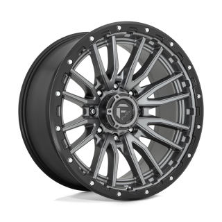 Fuel REBEL alloy wheel Matte Gun Metal Black Bead Ring 10.0x22 ET-18 8x170