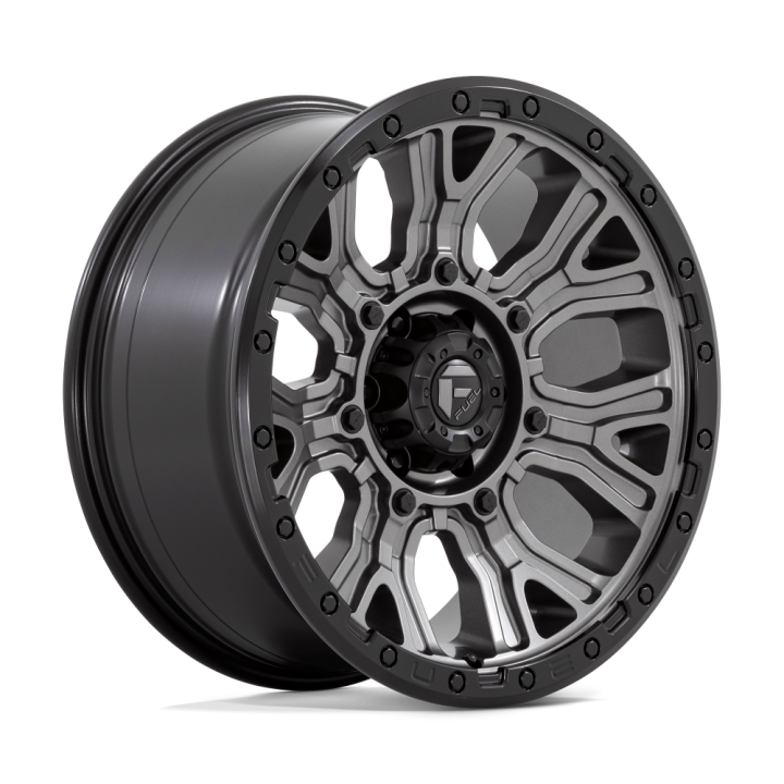 Fuel TRACTION alloy wheel Matte Gunmetal With Black Ring 9.0x20 ET1 6x135