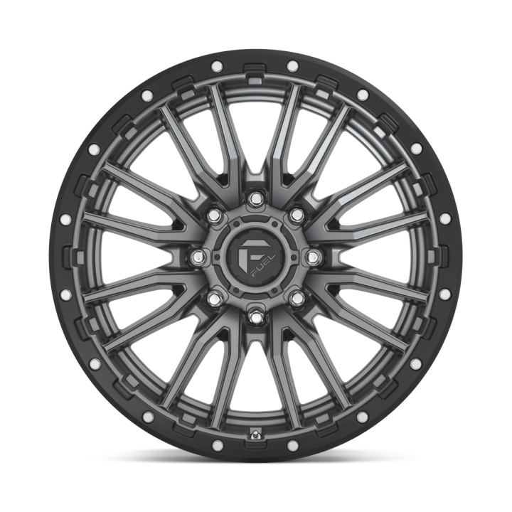 Fuel REBEL alloy wheel Matte Gun Metal Black Bead Ring 10.0x22 ET-18 8x170 - view 3