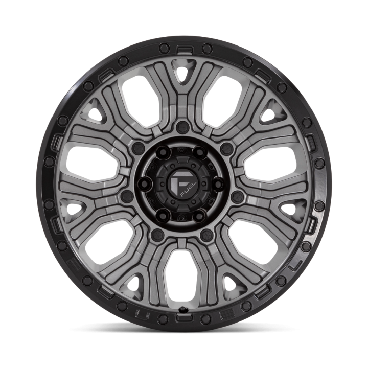 Fuel TRACTION alloy wheel Matte Gunmetal With Black Ring 9.0x20 ET1 6x135 - view 3
