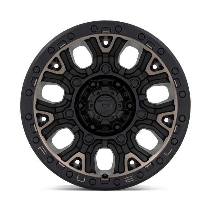 Fuel TRACTION alloy wheel Matte Black With Double Dark Tint 9.0x17 ET1 6x135 - view 3