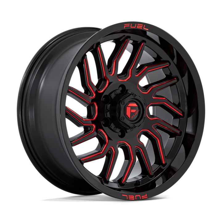 Fuel HURRICANE alloy wheel Gloss Black Milled Red Tint 9.0x20 ET1 6x135