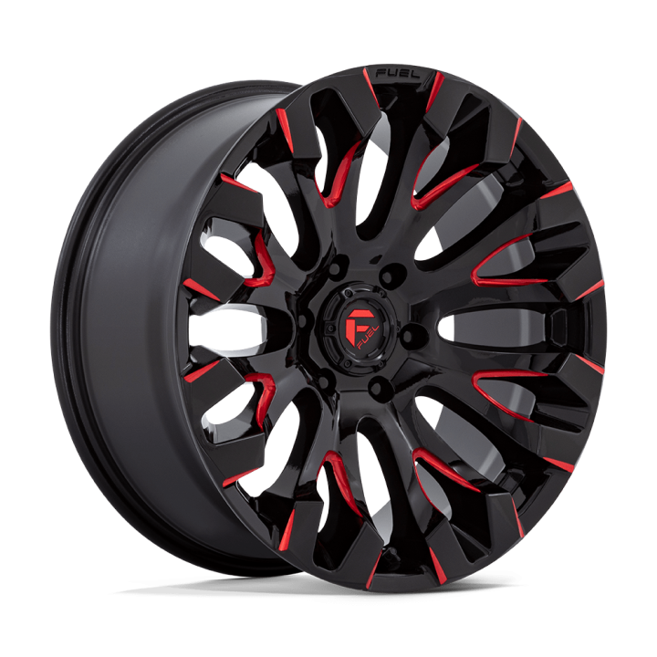 Fuel QUAKE alloy wheel Gloss Black Milled Red Tint 9.0x20 ET1 6x135