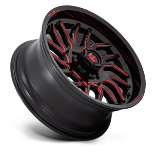 Fuel HURRICANE alloy wheel Gloss Black Milled Red Tint 9.0x20 ET1 6x135 - view 2