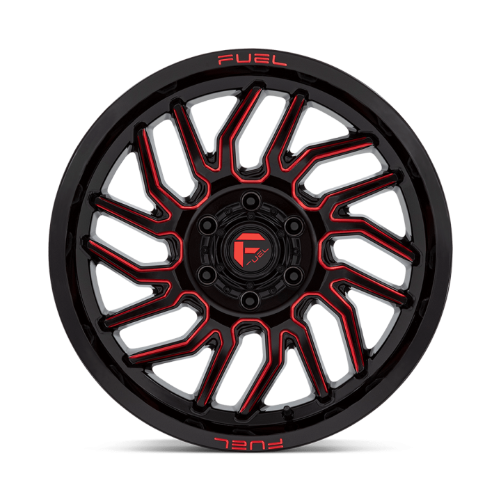 Fuel HURRICANE alloy wheel Gloss Black Milled Red Tint 9.0x20 ET1 6x135 - view 3