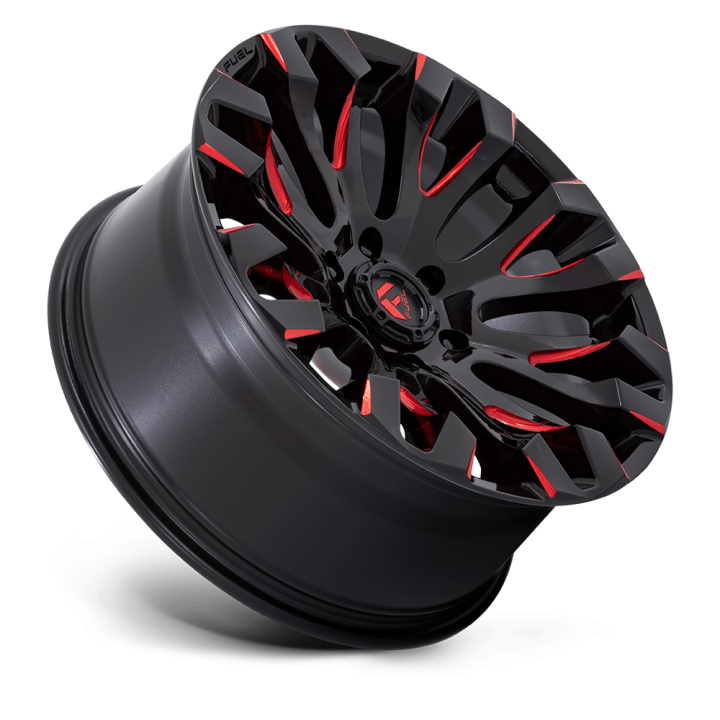 Fuel QUAKE alloy wheel Gloss Black Milled Red Tint 9.0x20 ET1 6x135 - view 3