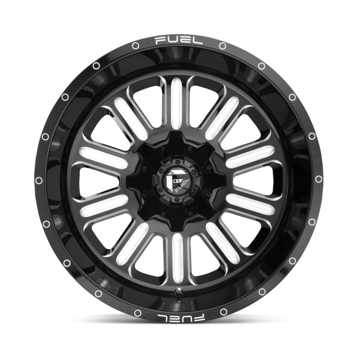 Fuel HARDLINE alloy wheel Gloss Black Milled 9.0x17 ET-12 6x139.7 - view 2