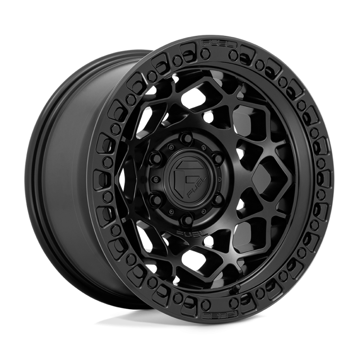 Fuel UNIT alloy wheel Matte Black With Matte Black Ring 9.0x17 ET-12 6x135