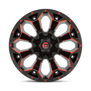 Fuel ASSAULT alloy wheel Matte Black Red Milled 9.0x18 ET19 6x139.7 - view 2