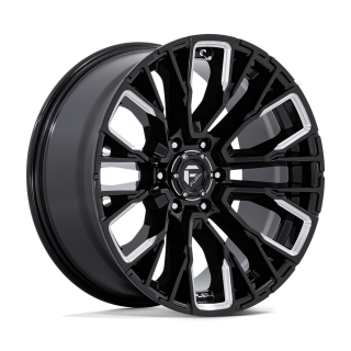 Fuel REBAR alloy wheel Gloss Black Milled 9.0x20 ET1 6x135