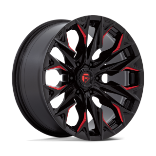 Fuel FLAME alloy wheel Gloss Black Milled With Candy Red 9.0x20 ET1 6x135