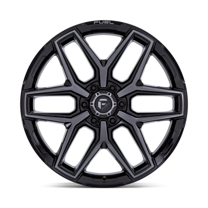 Fuel FLUX alloy wheel Gloss Black Brushed Face With Gray Tint 9.0x18 ET20 6x135 - view 3