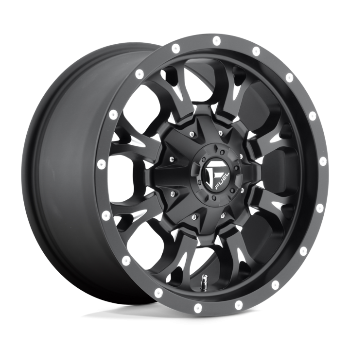 Fuel KRANK alloy wheel Matte Black Milled 9.0x17 ET20 6x139.7