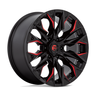Fuel FLAME alloy wheel Gloss Black Milled With Candy Red 9.0x20 ET20 6x135