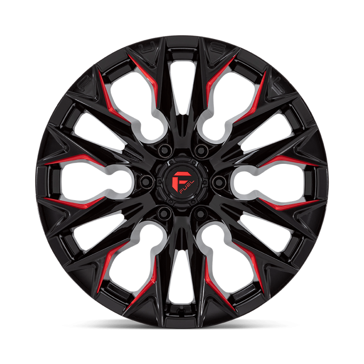 Fuel FLAME alloy wheel Gloss Black Milled With Candy Red 9.0x20 ET20 6x135 - view 3