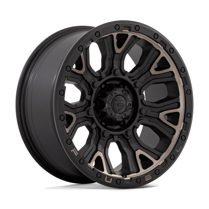 Fuel TRACTION alloy wheel Matte Black With Double Dark Tint 9.0x20 ET1 6x135