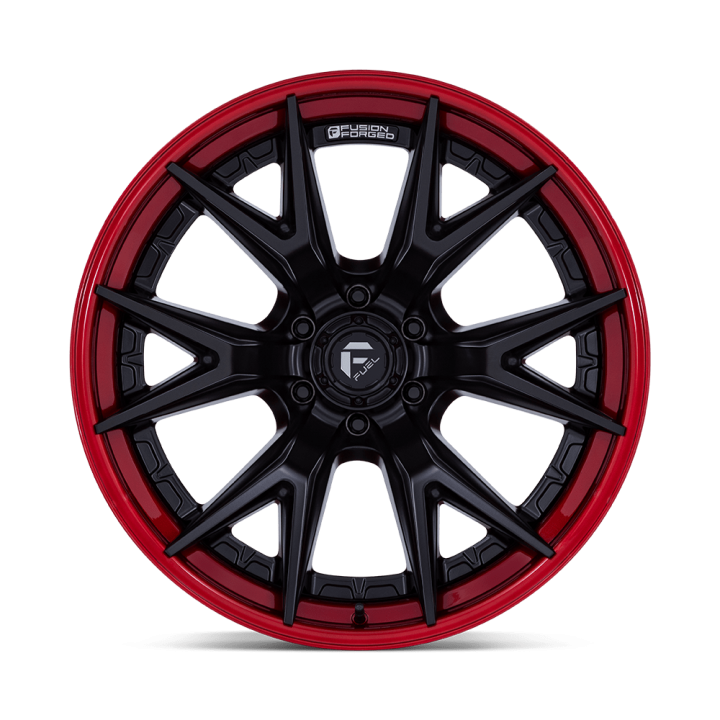 Fuel CATALYST alloy wheel Matte Black With Candy Red Lip 9.0x20 ET1 6x135 - view 2