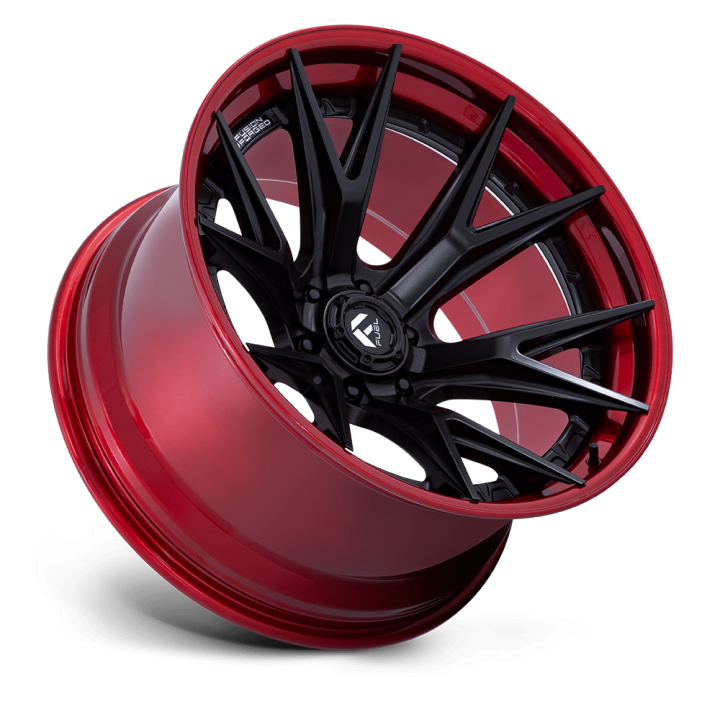 Fuel CATALYST alloy wheel Matte Black With Candy Red Lip 9.0x20 ET1 6x135 - view 3