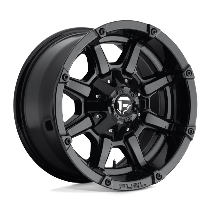 Fuel COUPLER alloy wheel Gloss Black 9.0x17 ET-12 6x139.7