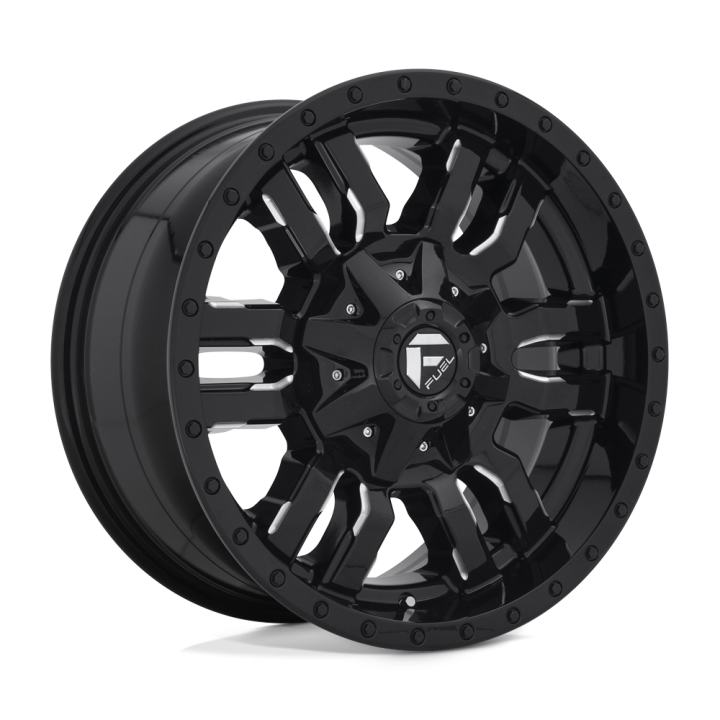 Fuel SLEDGE alloy wheel Gloss Black Milled 9.0x18 ET20 8x165.1