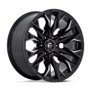 Fuel FLAME alloy wheel Gloss Black Milled 9.0x20 ET1 6x135