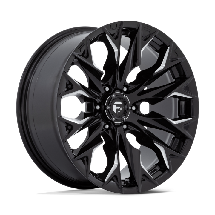 Fuel FLAME alloy wheel Gloss Black Milled 9.0x20 ET1 6x135