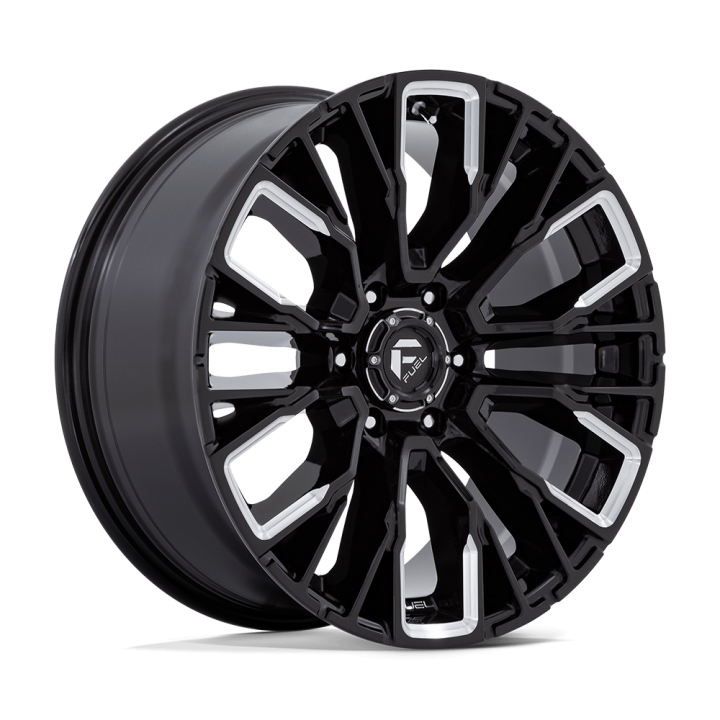 Fuel REBAR alloy wheel Gloss Black Milled 9.0x20 ET20 6x135