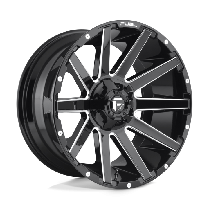Fuel CONTRA alloy wheel Gloss Black Milled 10.0x22 ET-18 8x165.1