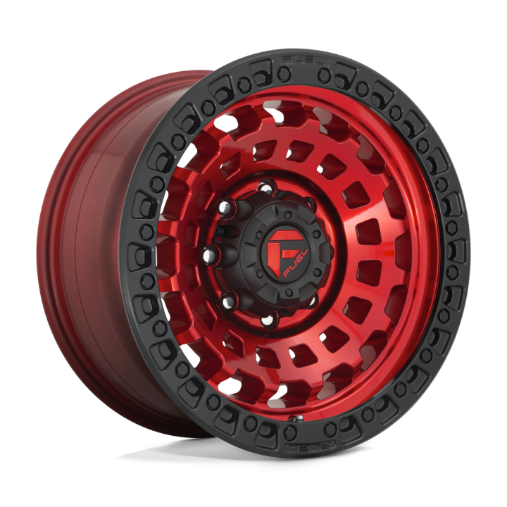 Fuel ZEPHYR alloy wheel Candy Red Black Bead Ring 9.0x18 ET-12 8x165.1