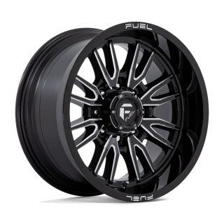 Fuel CLASH alloy wheel Gloss Black Milled 10.0x20 ET-18 8x165.1
