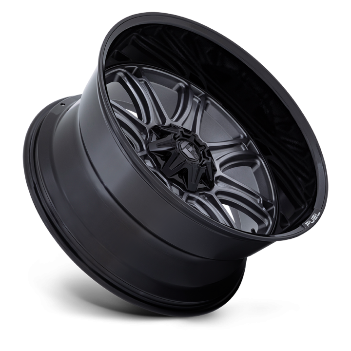Fuel DARKSTAR alloy wheel Matte Gunmetal With Black Lip 9.0x22 ET1 8x165.1 - view 2