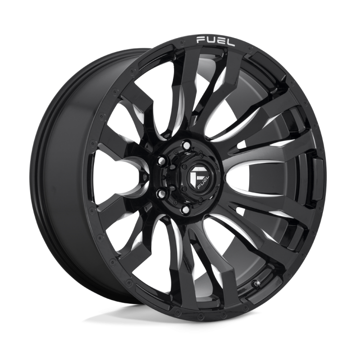 Fuel BLITZ alloy wheel Gloss Black Milled 9.0x17 ET1 8x165.1