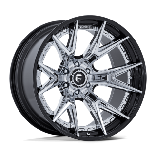 Fuel CATALYST alloy wheel Chrome With Gloss Black Lip 9.0x20 ET1 6x135