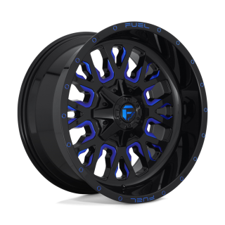 Fuel STROKE alloy wheel Gloss Black Blue Tinted Clear 10.0x20 ET-18 8x165.1
