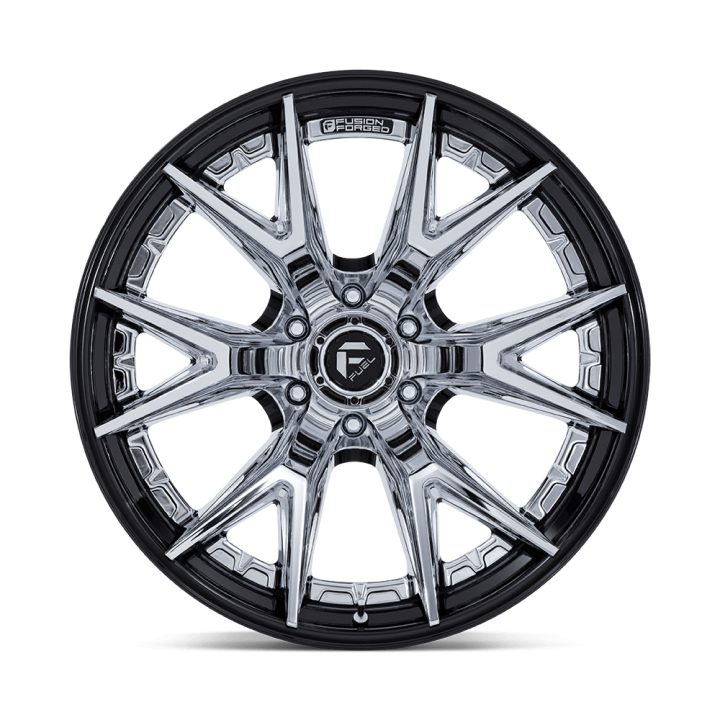Fuel CATALYST alloy wheel Chrome With Gloss Black Lip 9.0x20 ET1 6x135 - view 3