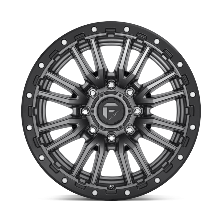 Fuel REBEL alloy wheel Matte Gun Metal Black Bead Ring 10.0x20 ET-18 8x165.1 - view 2