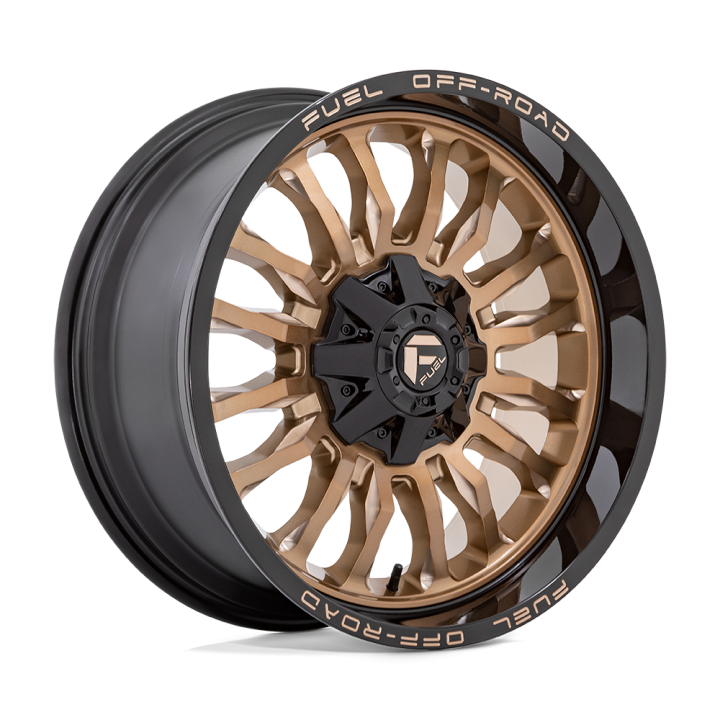 Fuel ARC alloy wheel Platinum Bronze With Black Lip 10.0x22 ET-18 8x165.1