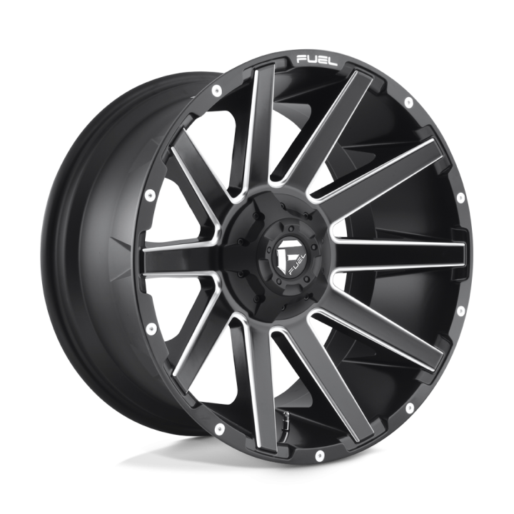 Fuel D616 CONTRA alloy wheel Matte Black Milled 12.0x22 ET-44 5x127