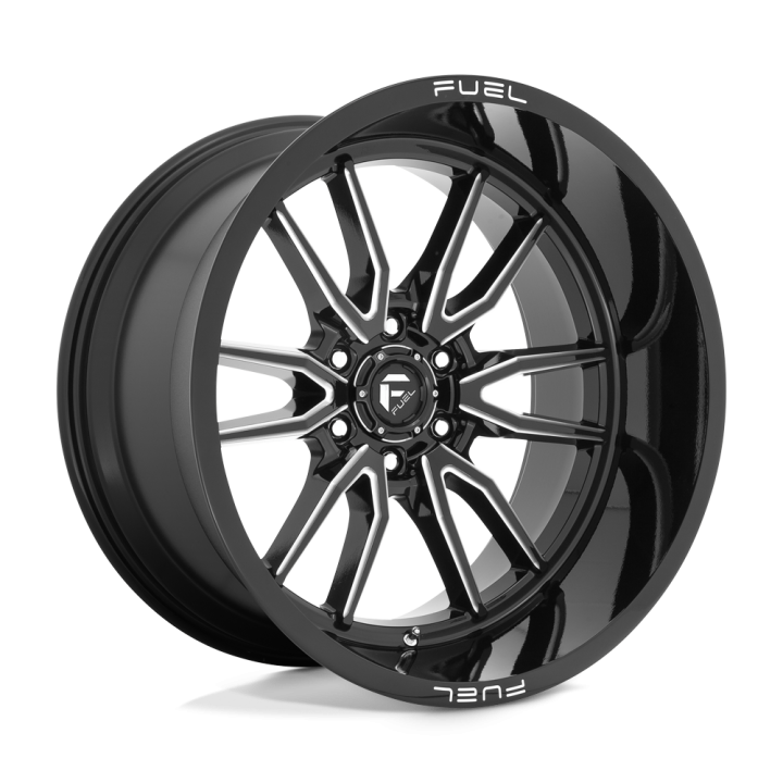 Fuel D761 CLASH alloy wheel Gloss Black Milled 12.0x22 ET-44 6x139.7