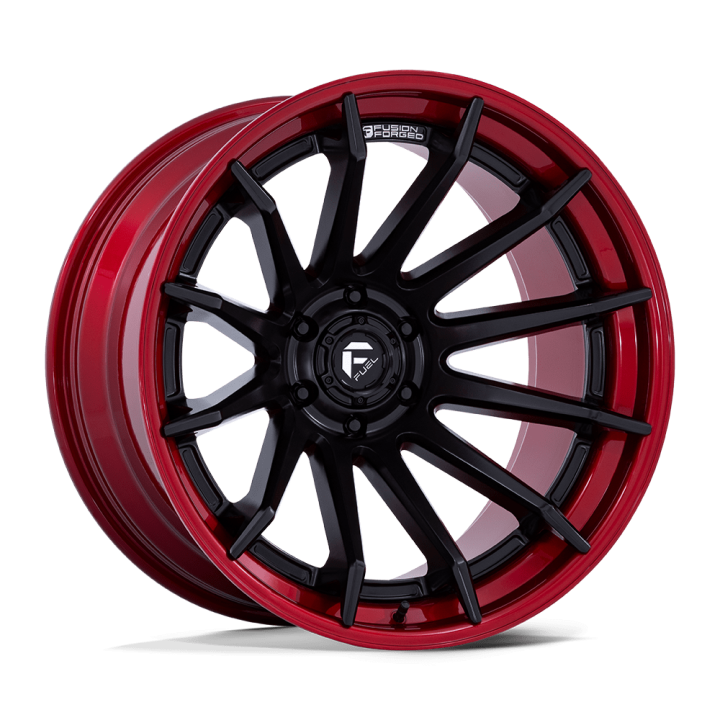 Fuel FC403 BURN alloy wheel Matte Black W/ Candy Red Lip 9.0x20 ET1 6x135