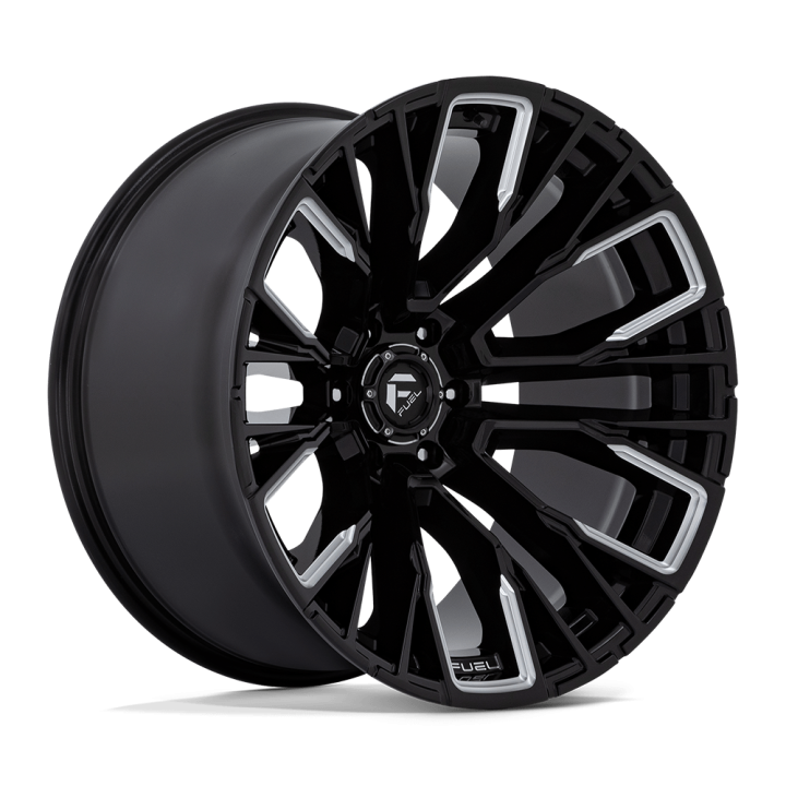 Fuel D849 REBAR alloy wheel Gloss Black Milled 12.0x22 ET-44 6x135