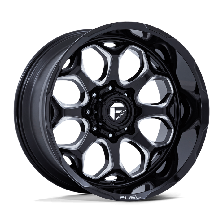 Fuel FC862 SCEPTER alloy wheel Gloss Black Milled 12.0x22 ET-44 6x135
