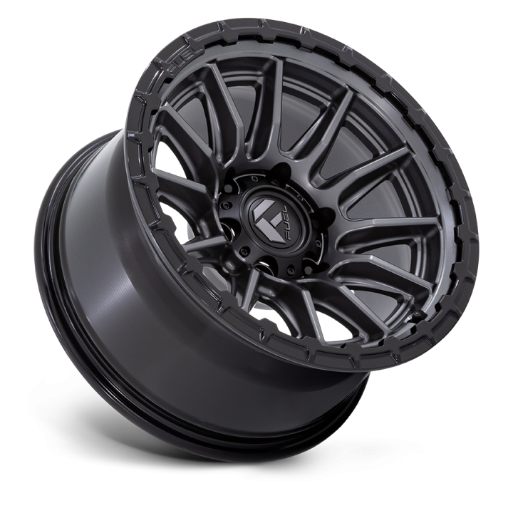 Fuel FC866 PISTON alloy wheel Matte Gunmetal W/ Gloss Black Lip 9.0x17 ET-12 5x127 - view 2
