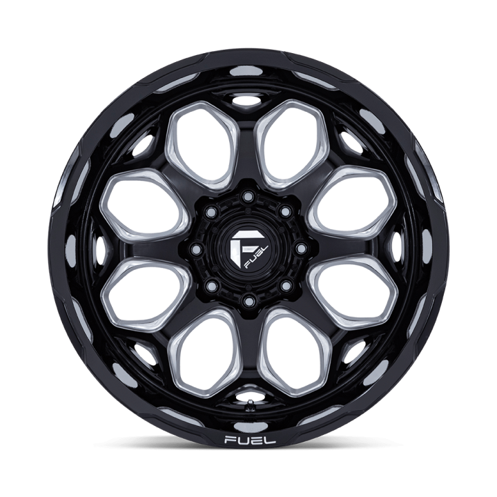 Fuel FC862 SCEPTER alloy wheel Gloss Black Milled 12.0x22 ET-44 6x135 - view 2