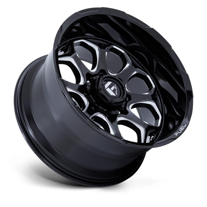Fuel FC862 SCEPTER alloy wheel Gloss Black Milled 12.0x22 ET-44 6x135 - view 3