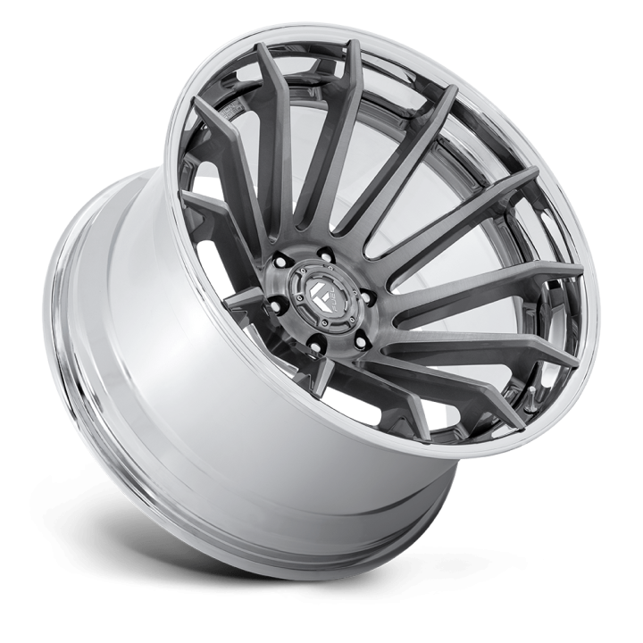Fuel FC403 BURN alloy wheel Platinum W/ Chrome Lip 12.0x24 ET-44 6x135 - view 3