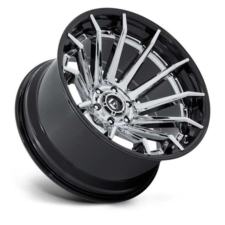 Fuel FC403 BURN alloy wheel Chrome W/ Gloss Black Lip 12.0x24 ET-44 6x139.7 - view 2